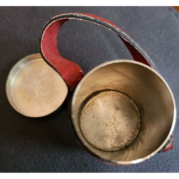 Gucci Cendrier Leather Traveling Ashtray With Strap Vintage Tobacciana Case - Picture 3 of 7